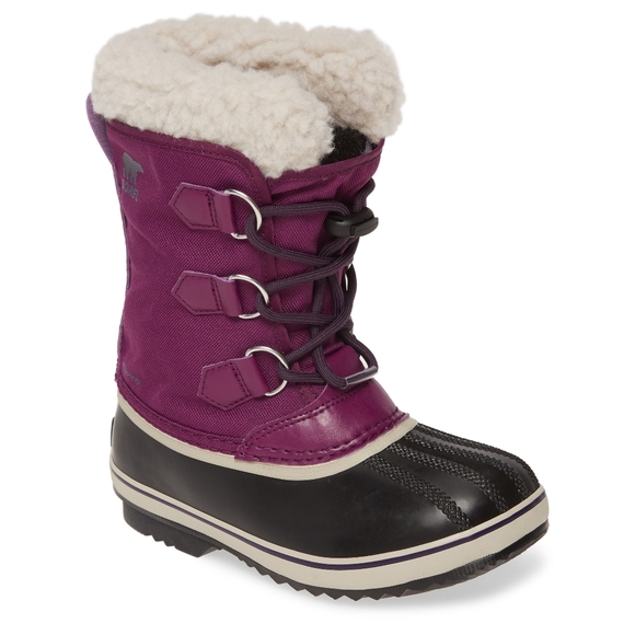 Size 6 Sorel Children's Yoot Pac Nylon Waterproof Snow Boot in Wild Iris